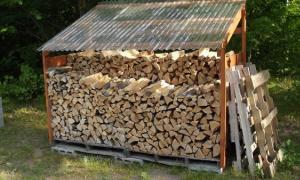 Facem lemn de foc și grămadă de lemne cu propriile mâini. Forme de grămadă de lemne